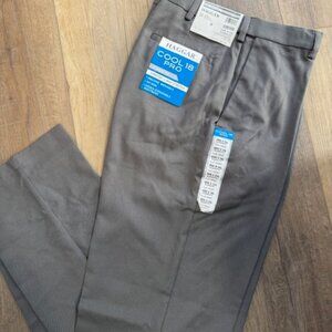 NEW Haggar Men's Pants Cool 18 Pro 36W x 34L Grey